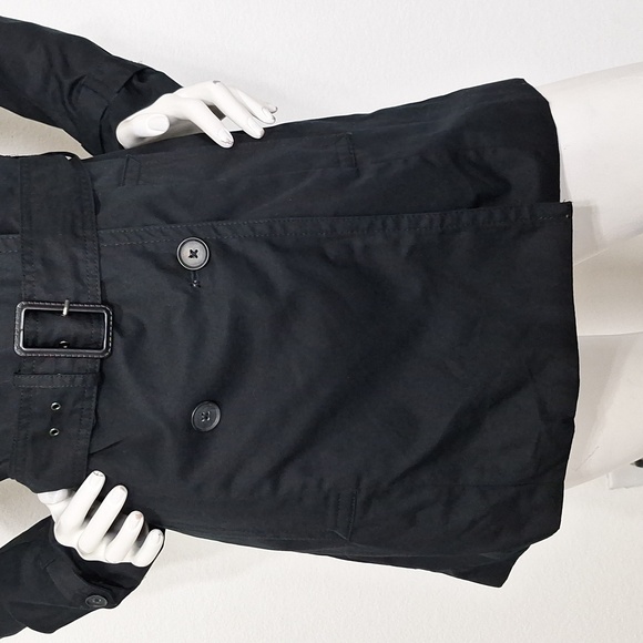 Banana Republic Black Capsule Career Wear Preppy Double Breasted Trench Coat- S - Picture 3 of 13